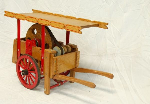 Miniatuur scharensliep, Karrenmuseum Essen