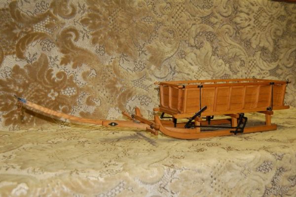 Miniatuur slede Heeffer, Karrenmuseum Essen