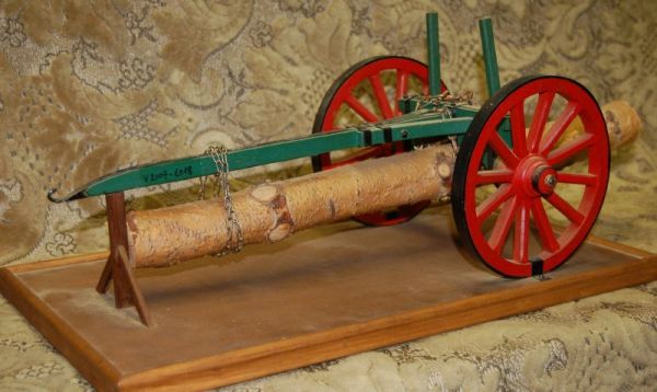 Miniatuur boomwagen Heeffer, Karrenmuseum Essen